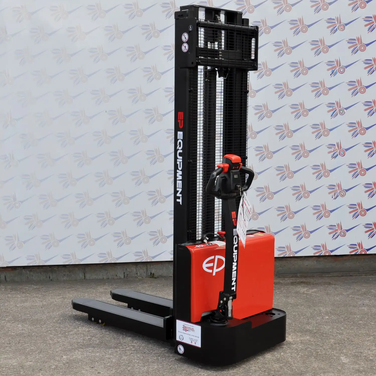 1200kg Powered Wrapover Stacker (3.3m Lift) - Li-ion